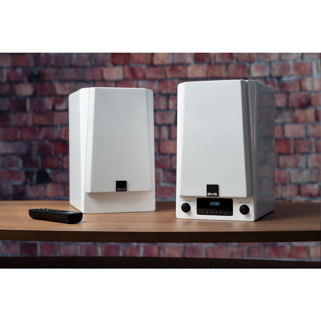 Prime Wireless Pro Powered Speaker Pair - Piano Gloss Black - Outlet